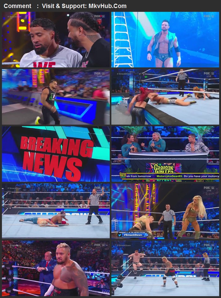 WWE Friday Night SmackDown 23rd June 2023 720p WEBRip x264 800MB Download