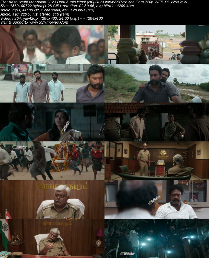 Kazhuvethi Moorkkan 2023 Dual Audio Hindi (HQ-Dub) 1080p 720p 480p WEB-DL x264 ESubs Full Movie Download