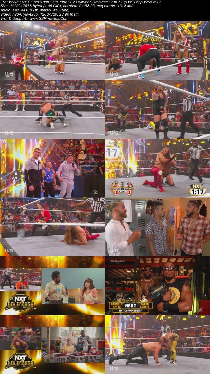 WWE NXT Gold Rush 28th June 2023 720p 480p WEBRip x264 Download