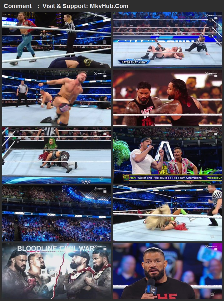 WWE Friday Night SmackDown 30th June 2023 720p WEBRip x264 800MB Download