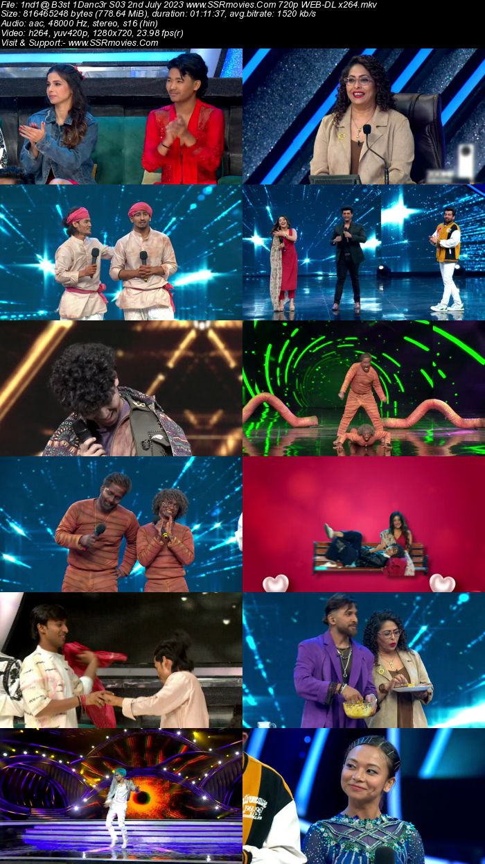 Indias Best Dancer S03 2nd July 2023 720p 480p WEB-DL x264 300MB Download