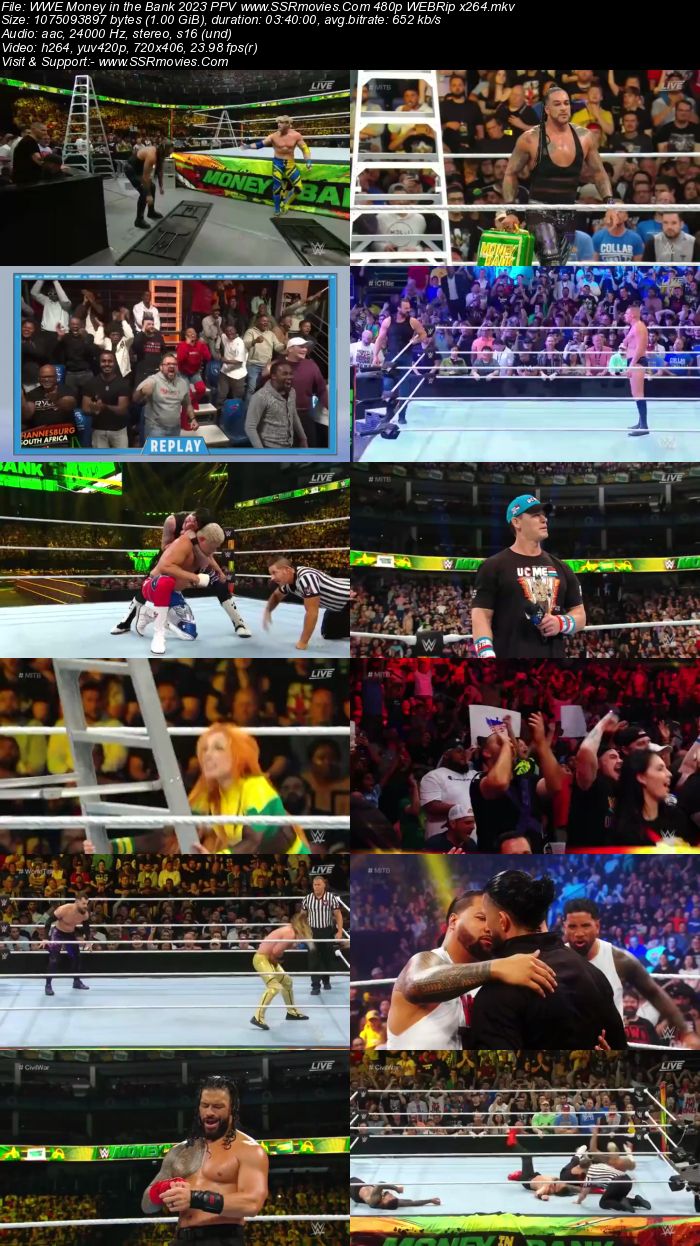 WWE Money in the Bank 2023 PPV 1080p 720p 480p WEBRip x264 Download