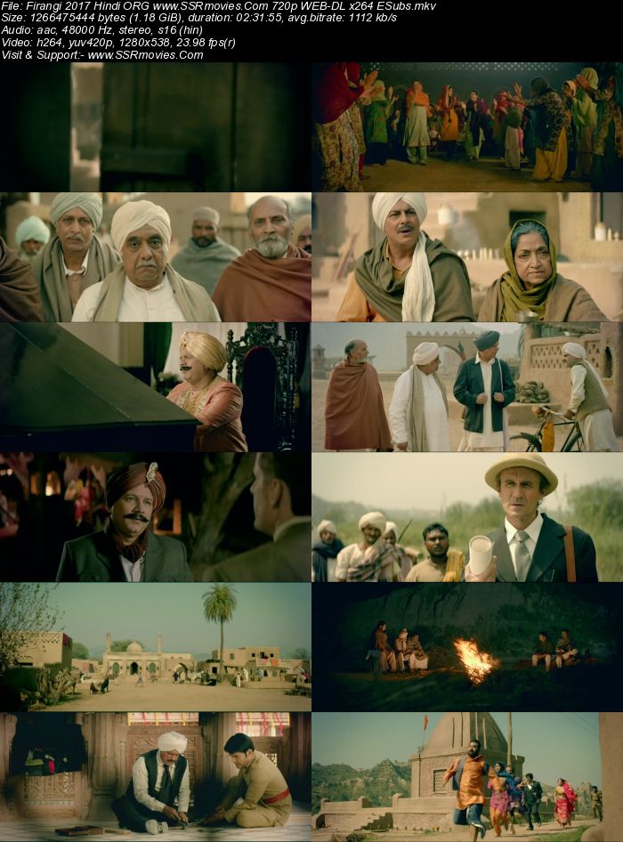 Firangi 2017 Hindi ORG 1080p 720p 480p WEB-DL x264 ESubs Full Movie Download