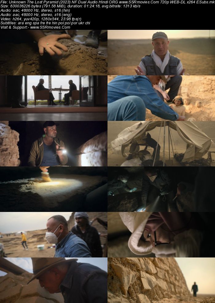 Unknown: The Lost Pyramid 2023 NF Dual Audio Hindi ORG 1080p 720p 480p WEB-DL x264 ESubs Full Movie Download