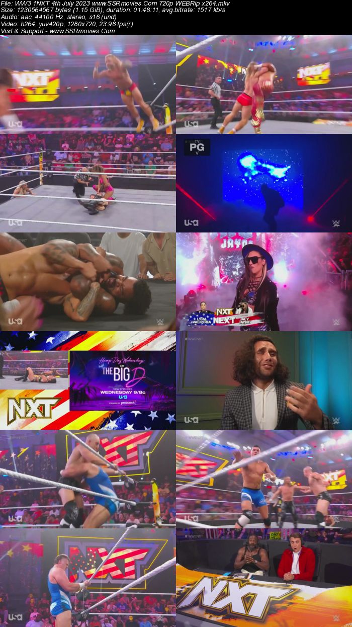 WWE NXT 4th July 2023 720p 480p WEBRip x264 Download