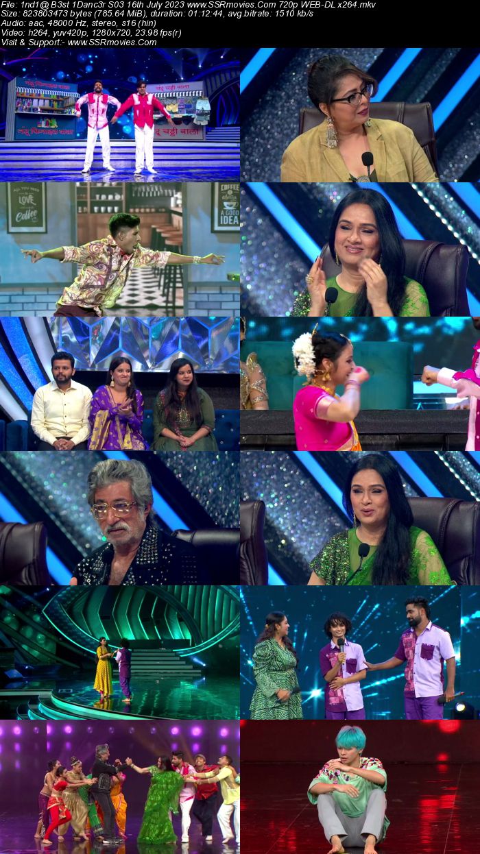 Indias Best Dancer S03 16th July 2023 720p 480p WEB-DL x264 Download