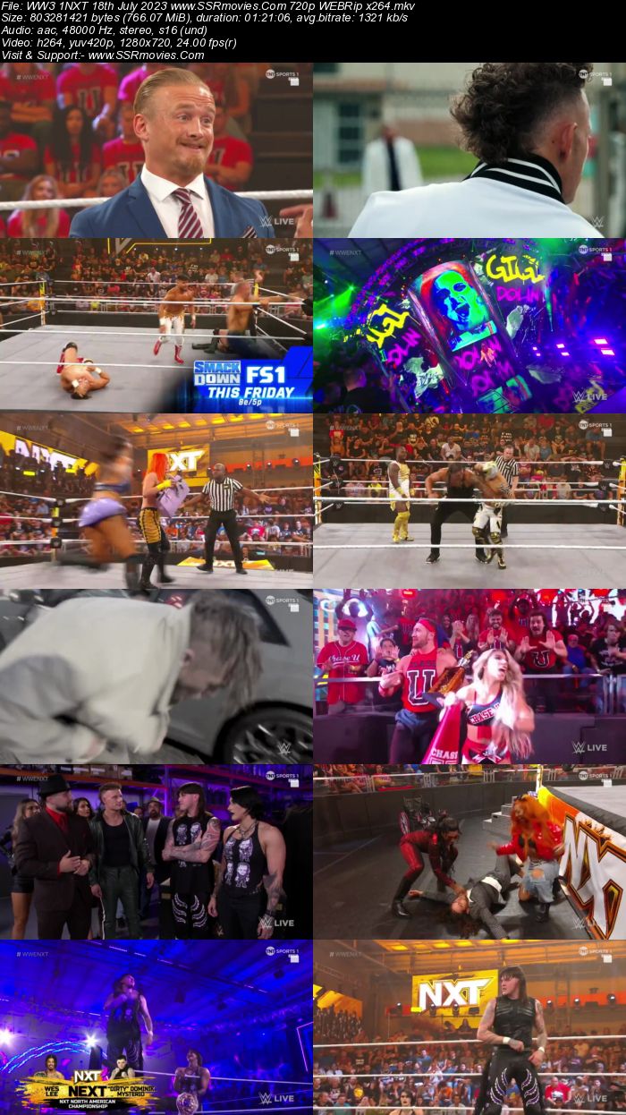 WWE NXT 18th July 2023 720p 480p WEBRip x264 Download