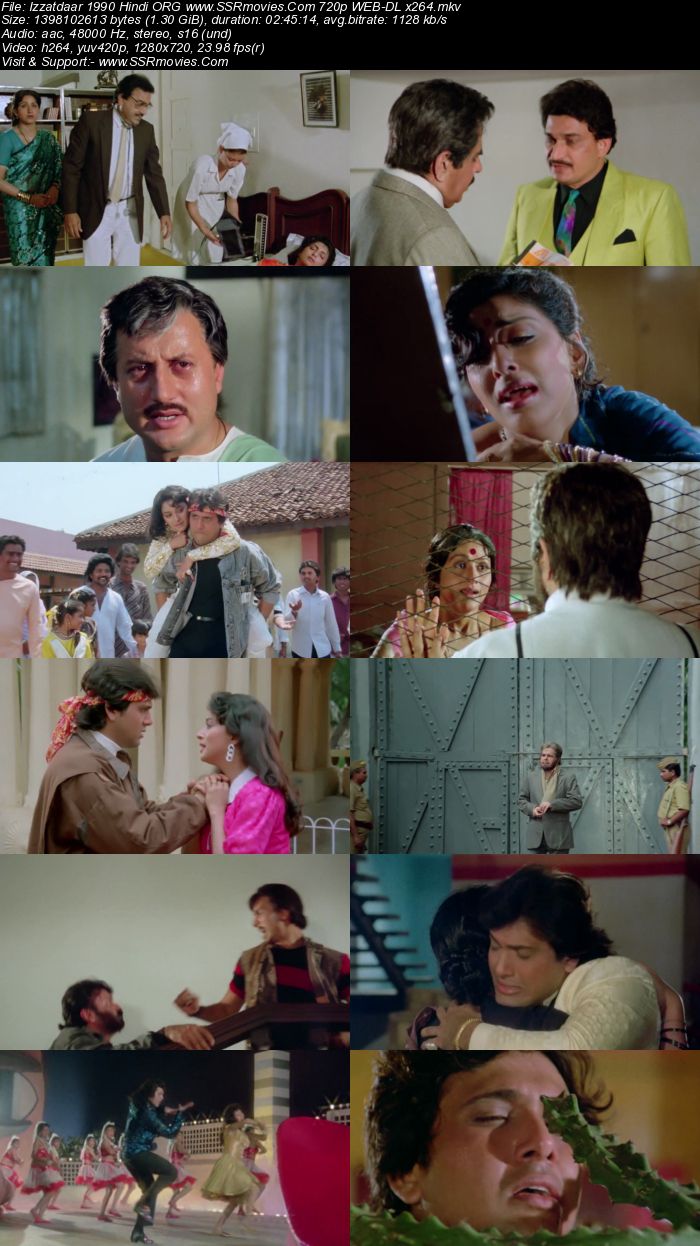 Izzatdaar 1990 Hindi ORG 1080p 720p 480p WEB-DL x264 ESubs Full Movie Download