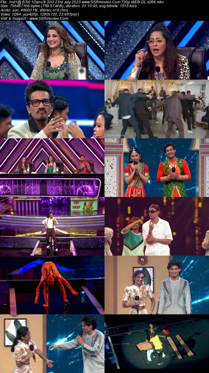 Indias Best Dancer S03 23rd July 2023 720p 480p WEB-DL x264 Download