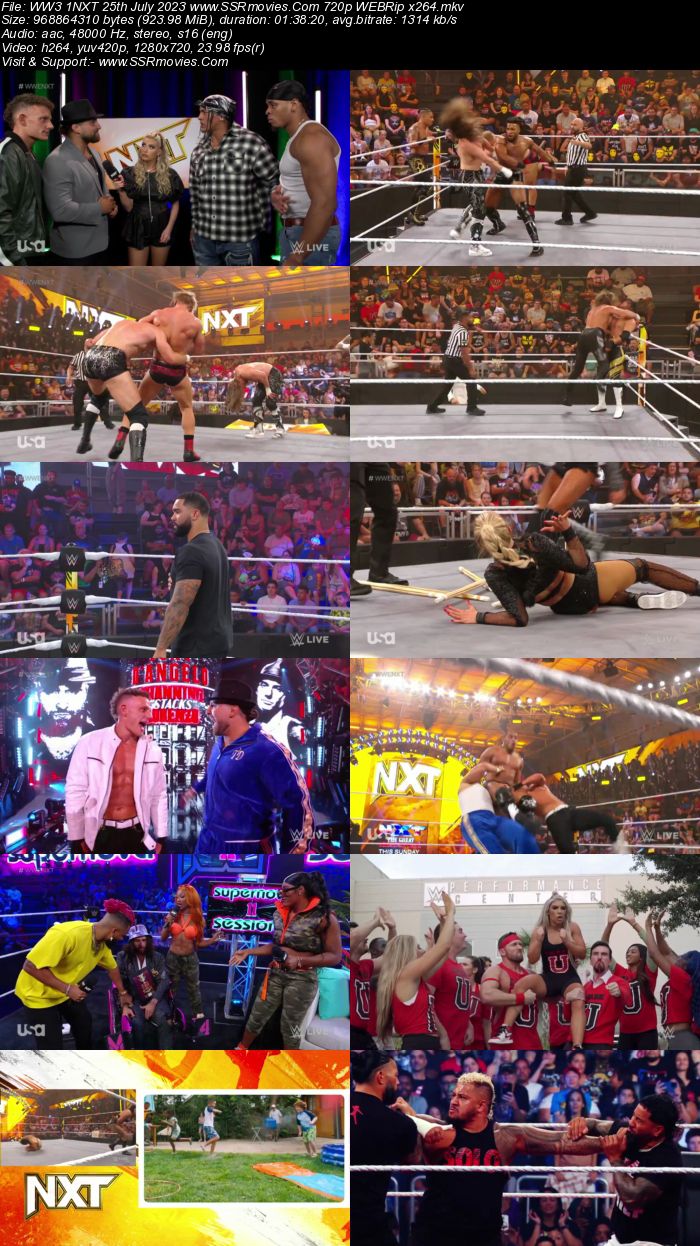 WWE NXT 25th July 2023 720p 480p WEBRip x264 Download