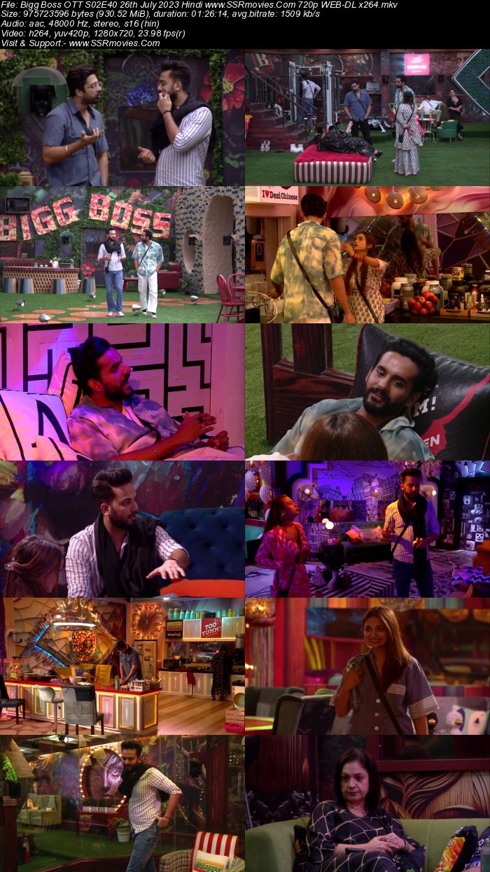 Bigg Boss OTT 2023 S02E40 26th July 2023 720p 480p WEB-DL x264 Download