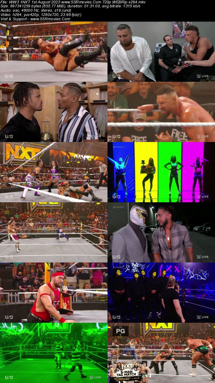 WWE NXT 1st August 2023 720p 480p WEBRip x264 Download