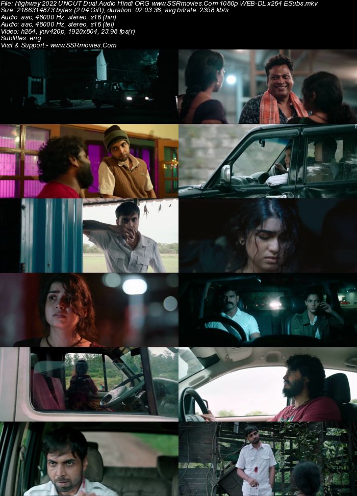 Highway 2022 UNCUT Dual Audio Hindi ORG 1080p 720p 480p WEB-DL x264 ESubs Full Movie Download