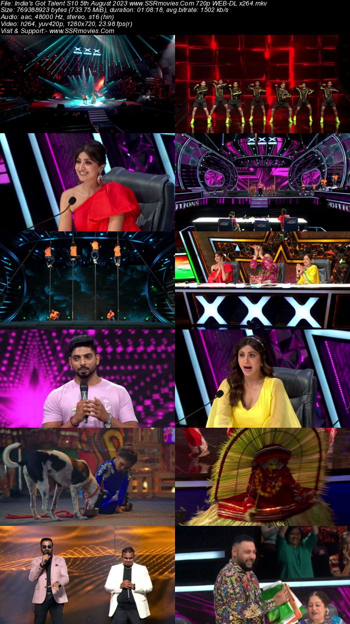 Indias Got Talent S10 5th August 2023 720p 480p WEB-DL x264 300MB Download