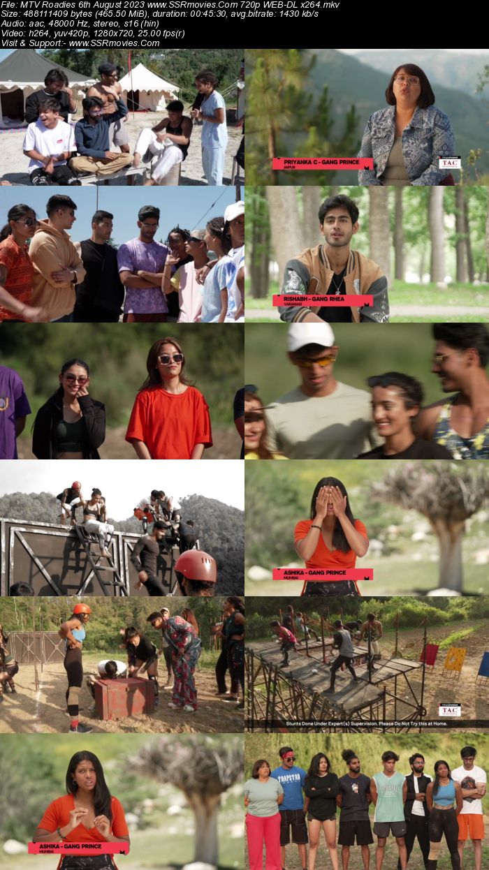 MTV Roadies S19 6th August 2023 720p 480p WEB-DL x264 Download