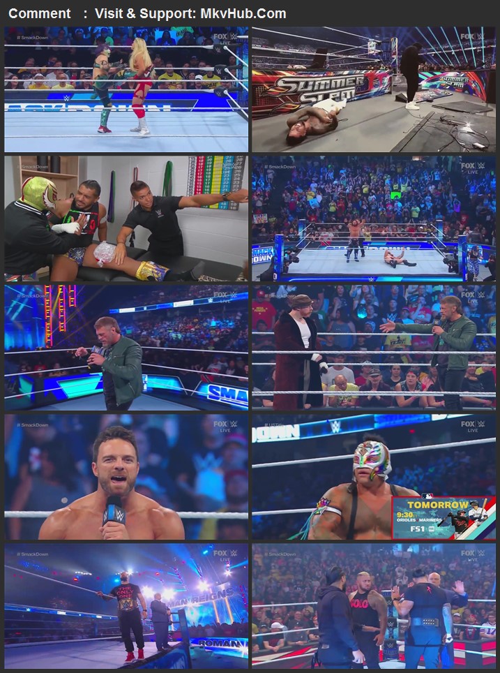WWE Friday Night SmackDown 11th August 2023 720p WEBRip x264 850MB Download