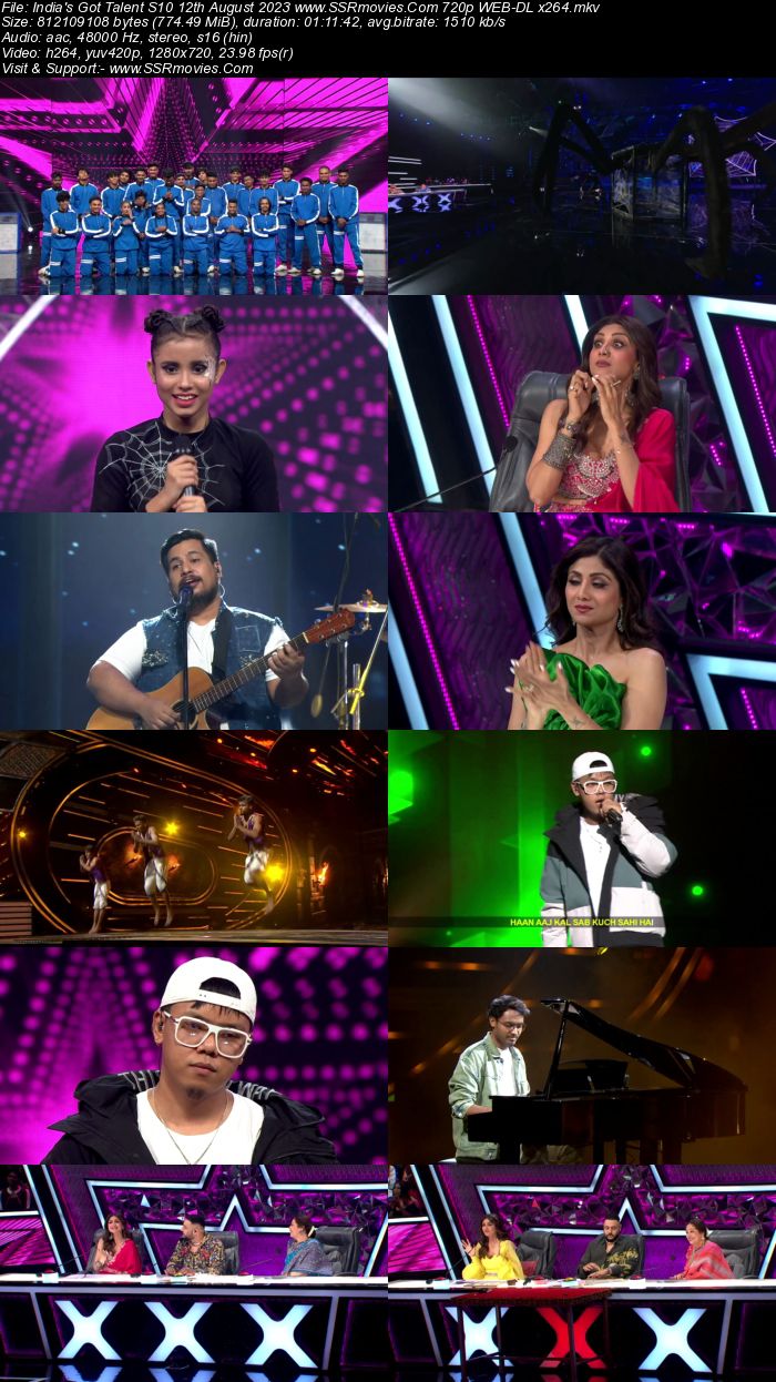 Indias Got Talent S10 12th August 2023 720p 480p WEB-DL x264 300MB Download