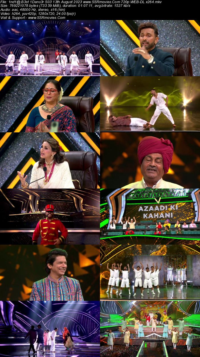 Indias Best Dancer S03 13th August 2023 720p 480p WEB-DL x264 300MB Download
