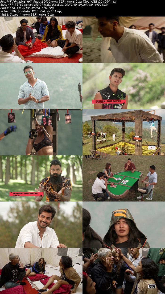 MTV Roadies S19 19th August 2023 720p 480p WEB-DL x264 Download