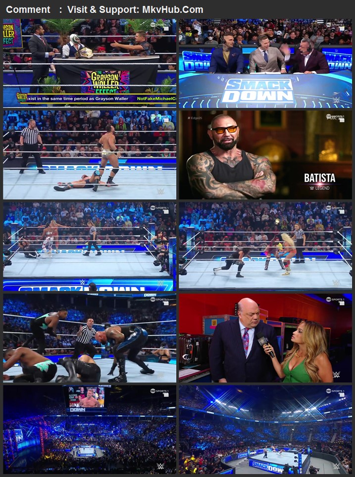 WWE Friday Night SmackDown 18th August 2023 720p WEBRip x264 886MB Download