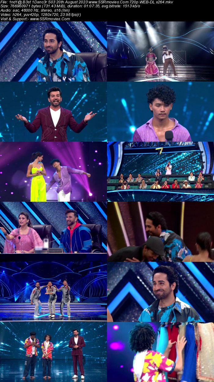 Indias Best Dancer S03 20th August 2023 720p 480p WEB-DL x264 300MB Download