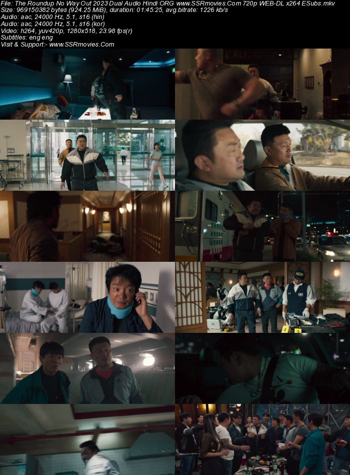 The Roundup: No Way Out 2023 Dual Audio Hindi ORG 1080p 720p 480p WEB-DL x264 ESubs Full Movie Download