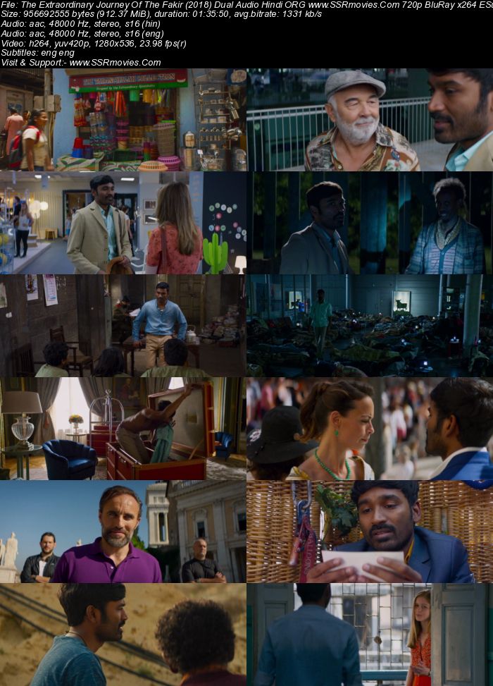 The Extraordinary Journey of the Fakir 2018 Dual Audio Hindi ORG 1080p 720p 480p BluRay x264 ESubs Full Movie Download