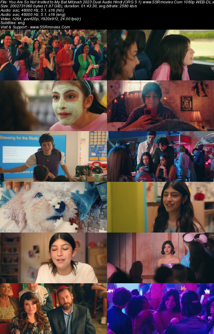 You Are So Not Invited to My Bat Mitzvah 2023 Dual Audio Hindi (ORG 5.1) 1080p 720p 480p WEB-DL x264 ESubs Full Movie Download