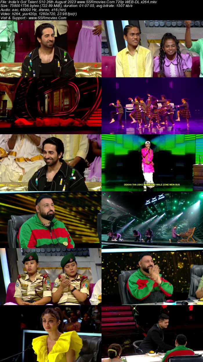 Indias Got Talent S10 26th August 2023 720p 480p WEB-DL x264 300MB Download