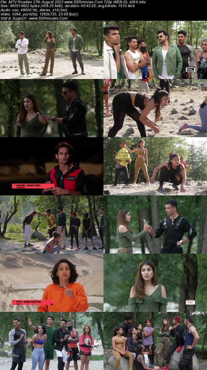 MTV Roadies S19 27th August 2023 720p 480p WEB-DL x264 Download