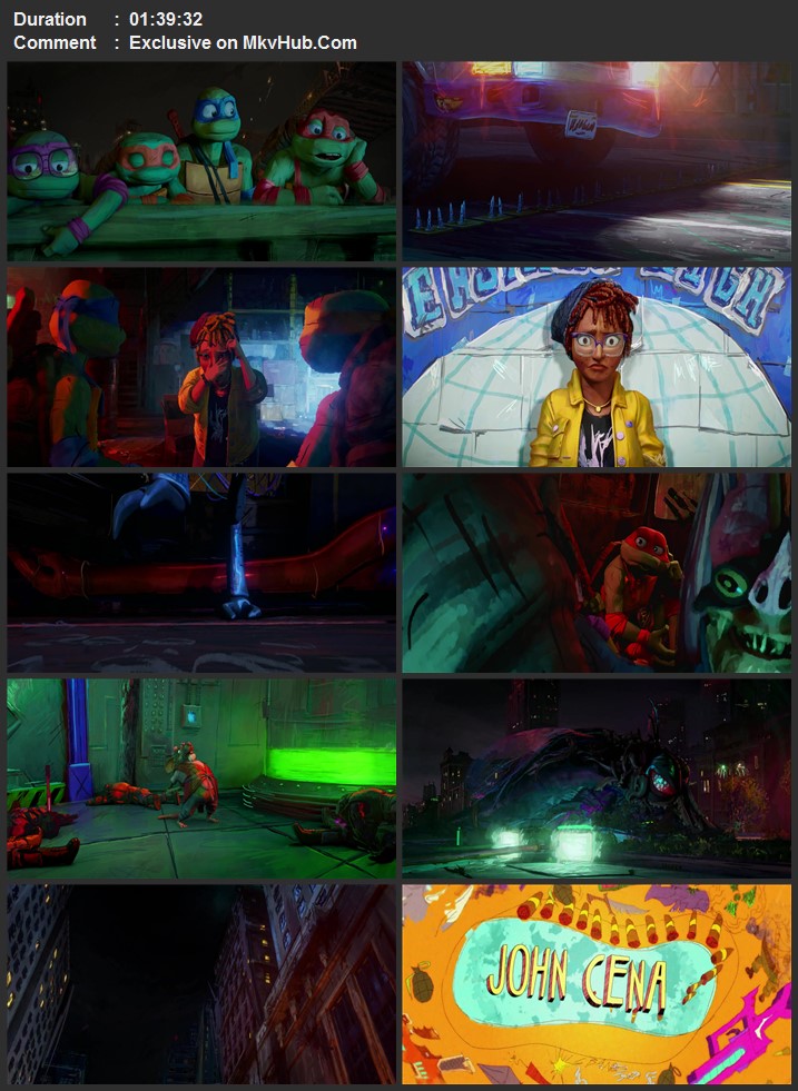 Teenage Mutant Ninja Turtles: Mutant Mayhem 2023 English 720p 1080p WEB-DL x264 ESubs Download