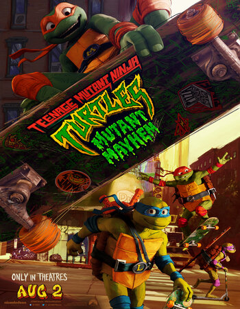 Teenage Mutant Ninja Turtles: Mutant Mayhem 2023 Dual Audio [Hindi-English] 720p 1080p WEB-DL x264 ESubs Download
