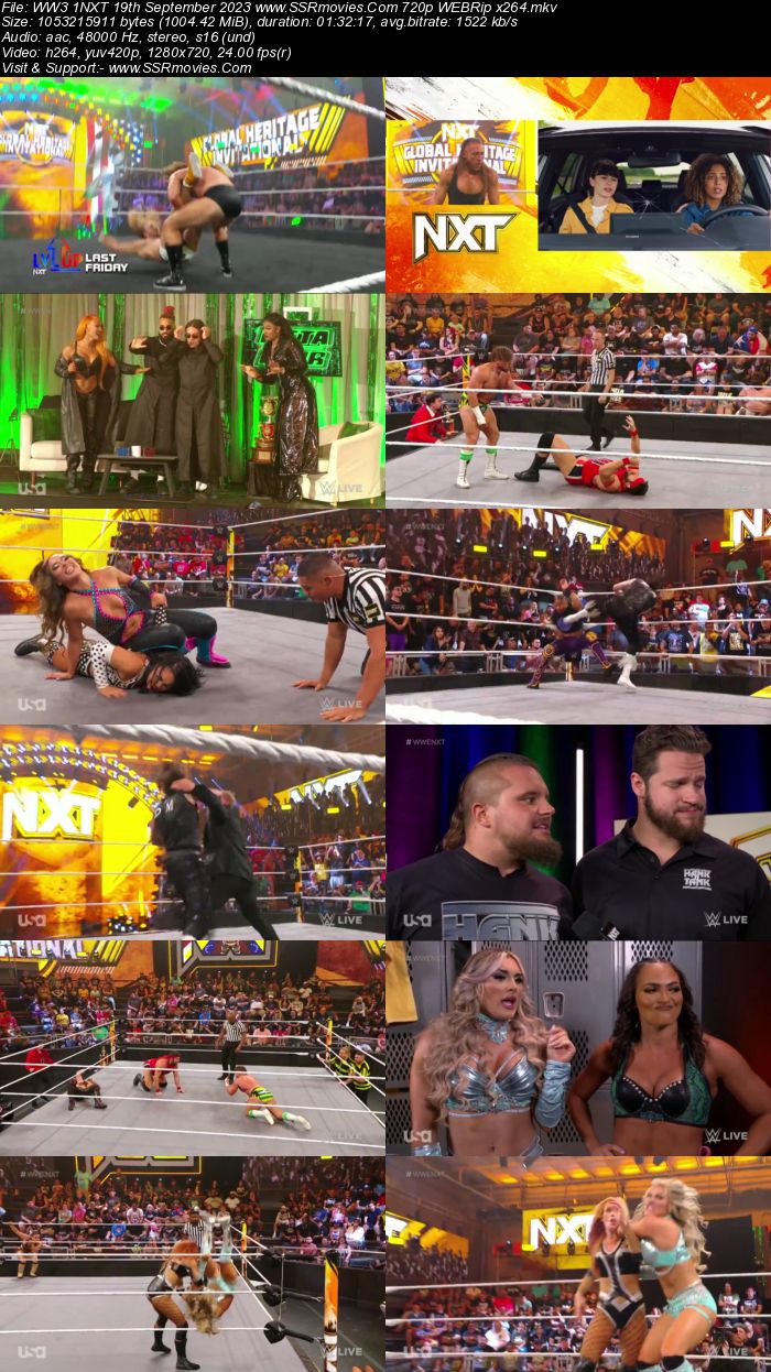 WWE NXT 19th September 2023 720p 480p WEBRip x264 Download