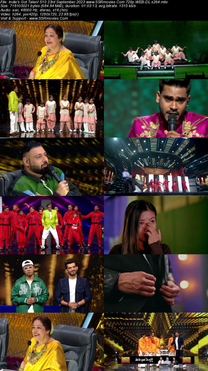 Indias Got Talent S10 23rd September 2023 720p 480p WEB-DL x264 300MB Download