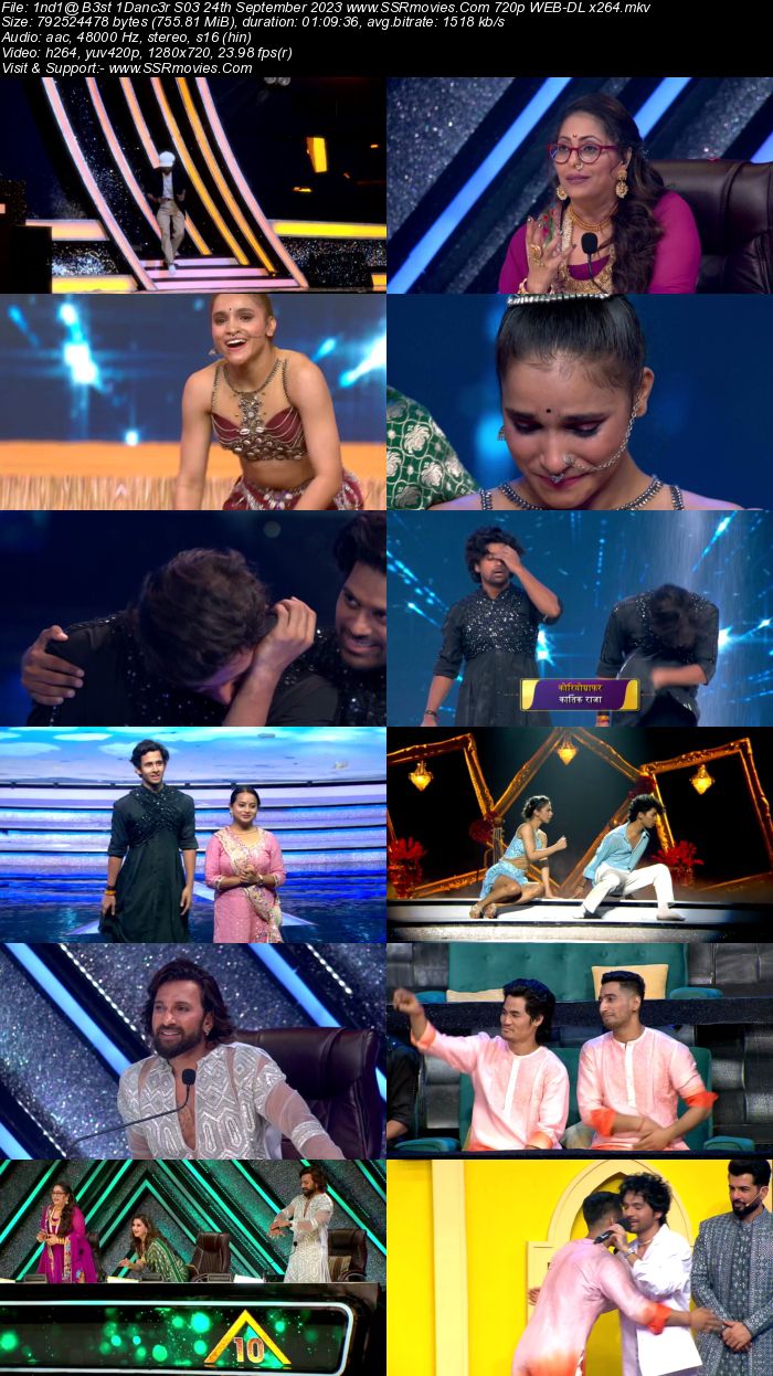 Indias Best Dancer S03 24th September 2023 720p 480p WEB-DL x264 300MB Download