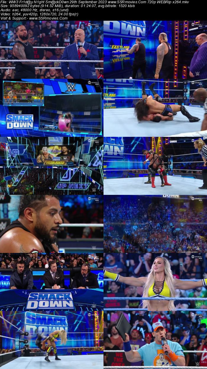 WWE Friday Night SmackDown 29th September 2023 720p 480p WEBRip x264 Download