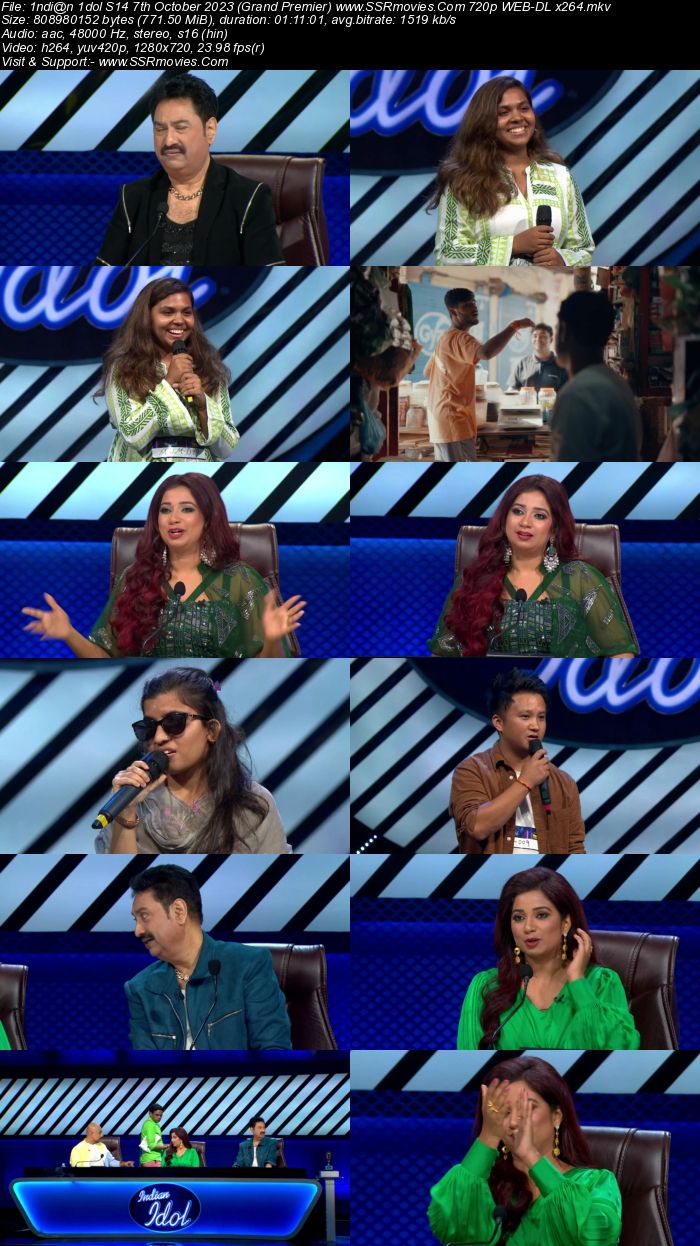 Indian Idol S14 7th October 2023 (Grand Premier) 720p 480p WEB-DL x264 300MB Download