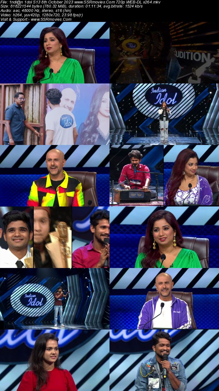 Indian Idol S14 8th October 2023 720p 480p WEB-DL x264 300MB Download