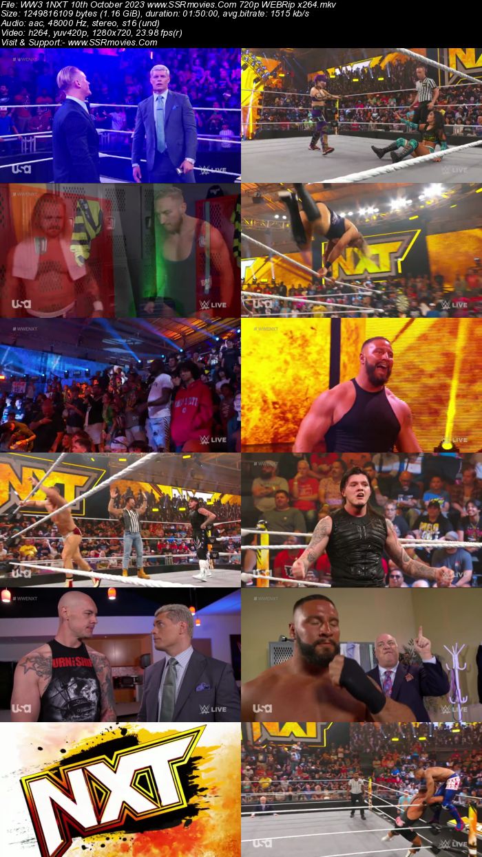 WWE NXT 10th October 2023 720p 480p WEBRip x264 Download