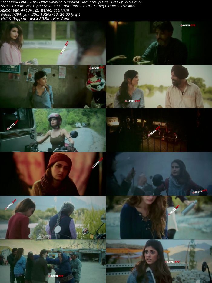 Dhak Dhak 2023 Hindi 1080p 720p 480p Pre-DVDRip x264 ESubs Full Movie Download