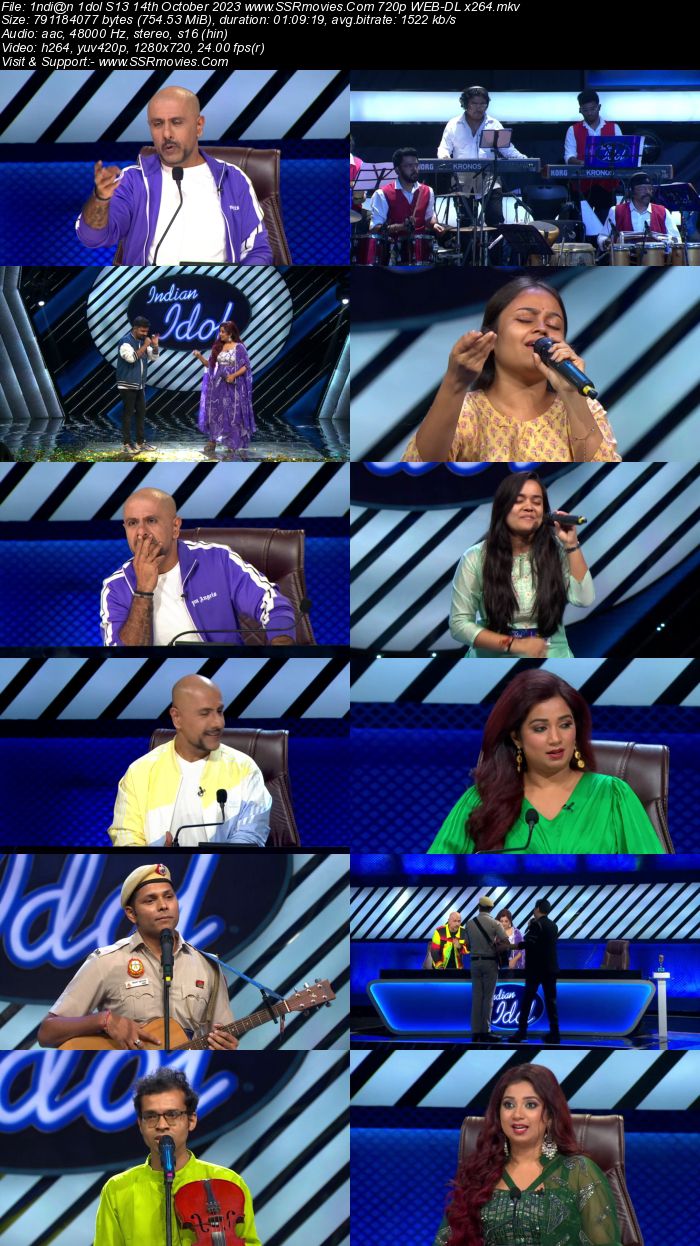 Indian Idol S14 14th October 2023 720p 480p WEB-DL x264 300MB Download