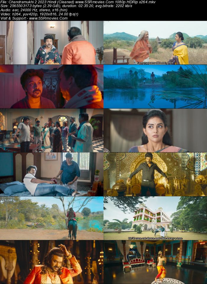 Chandramukhi 2 2023 Hindi (Cleaned) 1080p 720p 480p WEB-DL x264 ESubs Full Movie Download