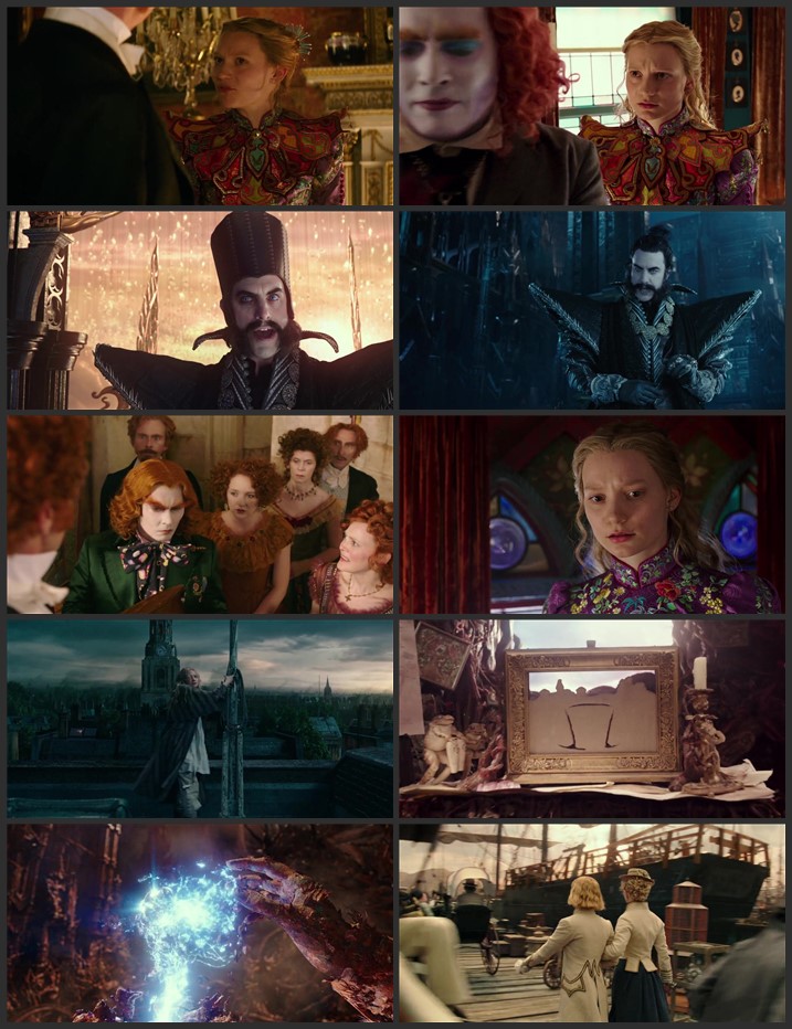 Alice Through the Looking Glass 2016 Dual Audio Hindi 1080p 720p 480p BluRay x264 ESubs Full Movie Download