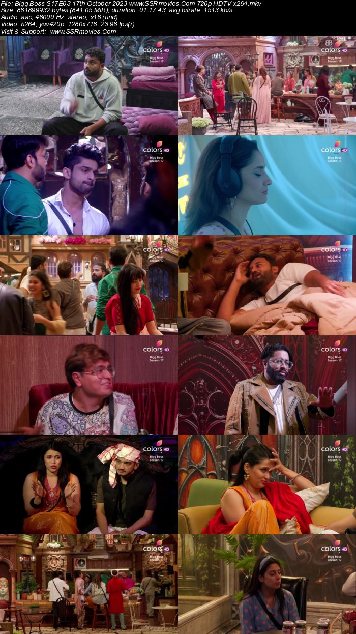 Bigg Boss S17E03 17th October 2023 720p 480p WEB-DL x264 300MB Download