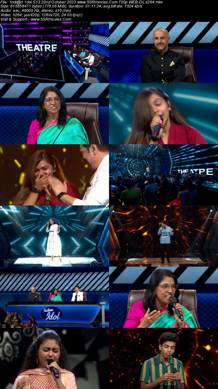 Indian Idol S14 22nd October 2023 720p 480p WEB-DL x264 300MB Download