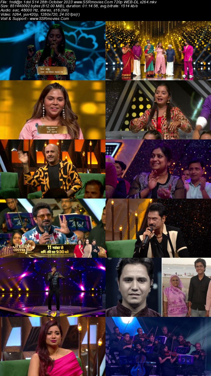 Indian Idol S14 28th October 2023 720p 480p WEB-DL x264 300MB Download