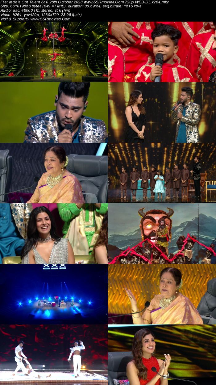 Indias Got Talent S10 28th October 2023 720p 480p WEB-DL x264 300MB Download