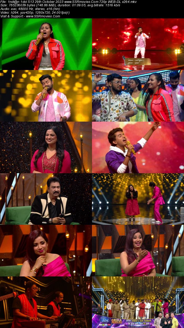 Indian Idol S14 29th October 2023 720p 480p WEB-DL x264 300MB Download