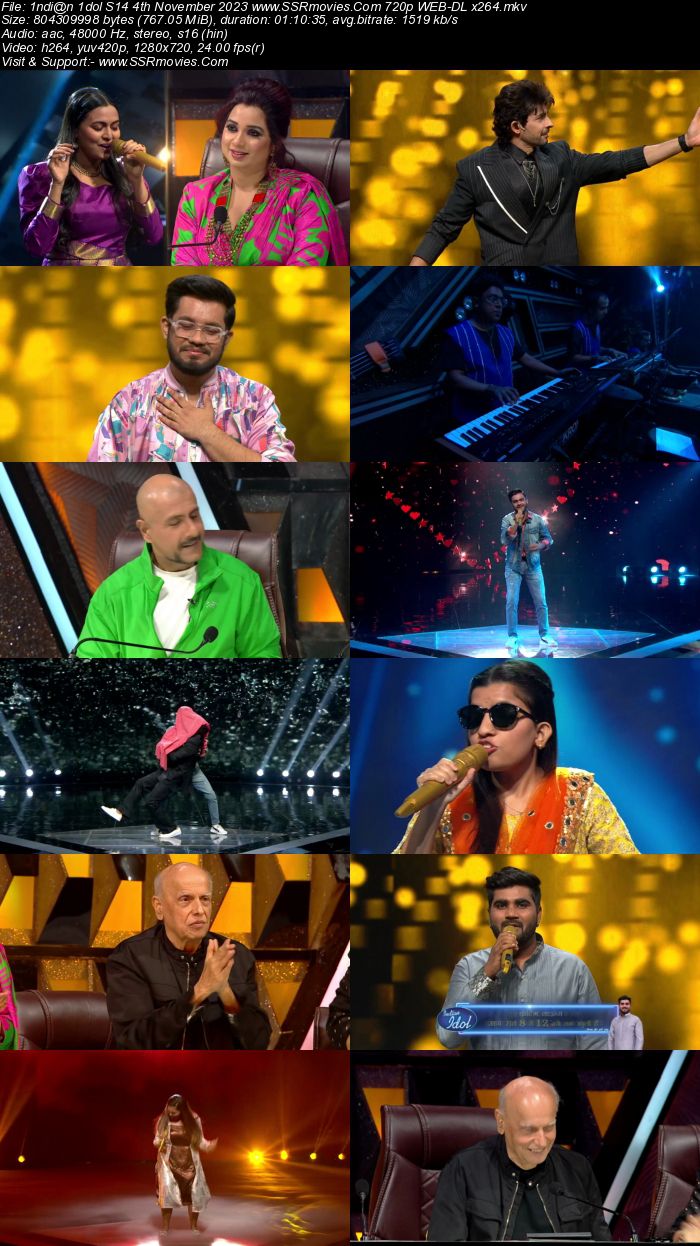 Indian Idol S14 4th November 2023 720p 480p WEB-DL x264 300MB Download