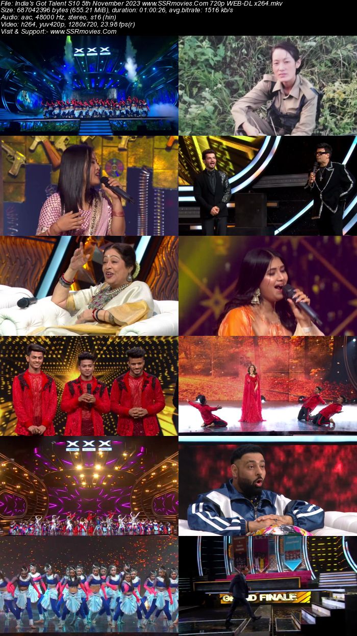 Indias Got Talent S10 5th November 2023 720p 480p WEB-DL x264 300MB Download
